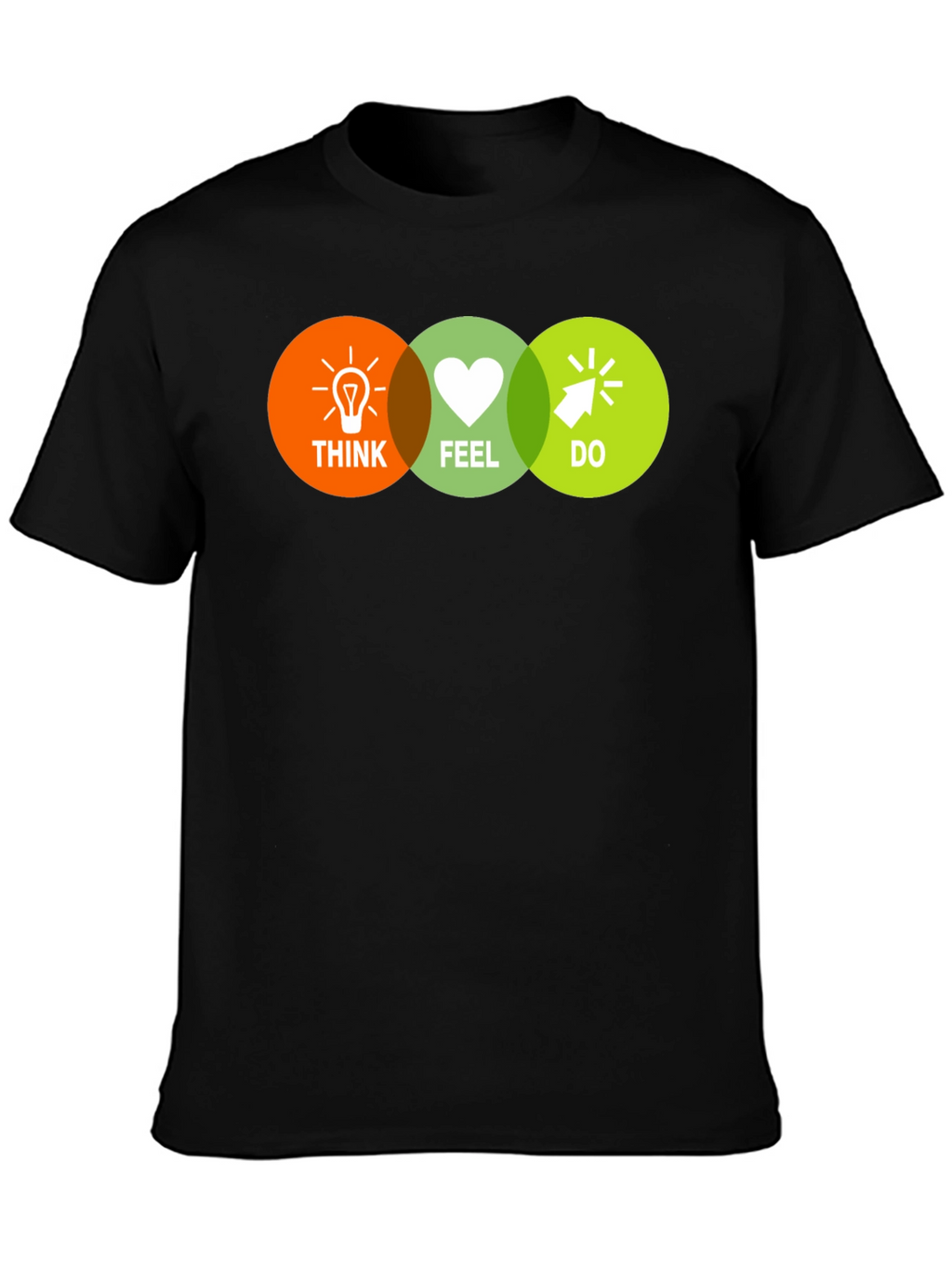 Think Feel Do T-Shirt - Motivational Graphic Tee