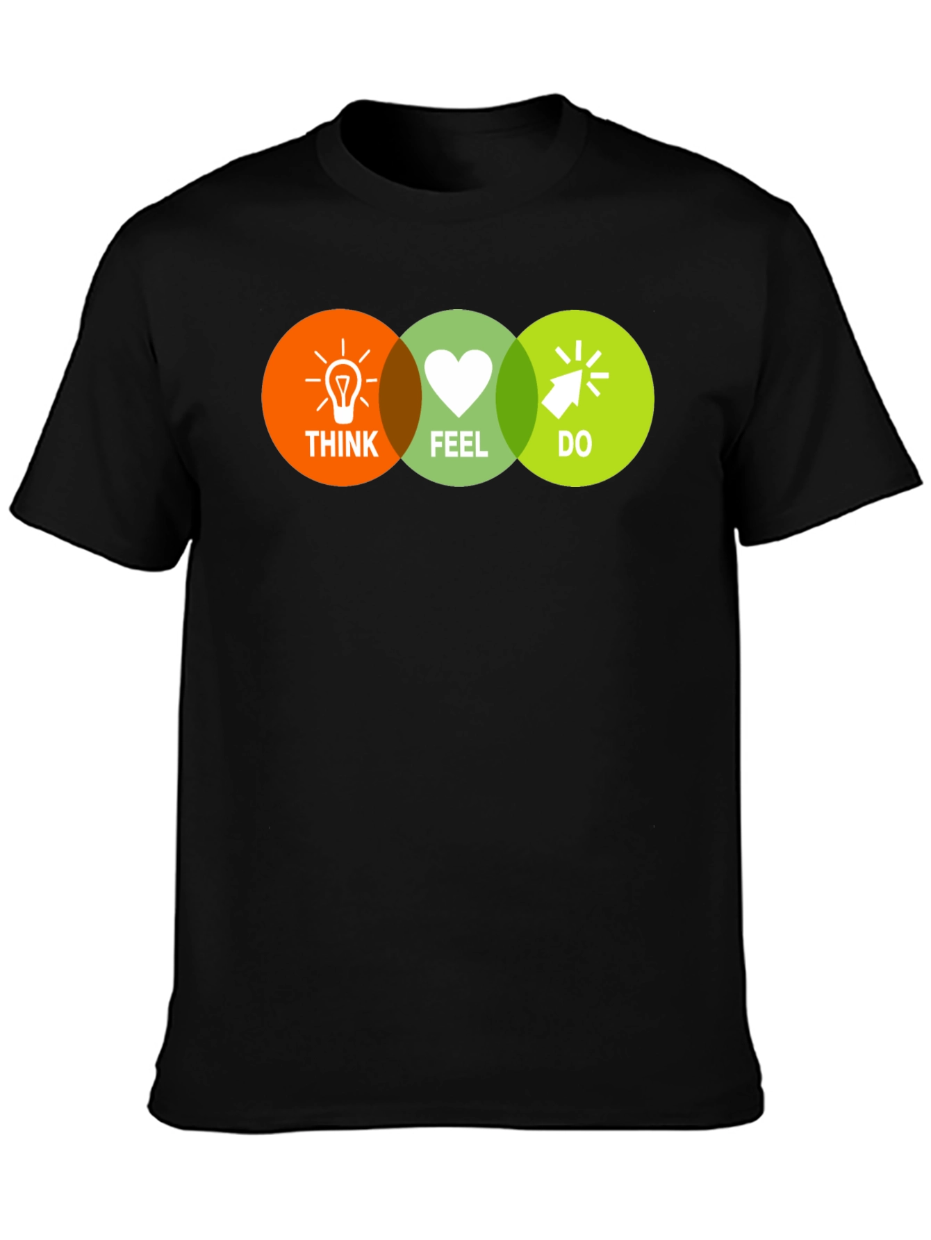 Think Feel Do T-Shirt - Motivational Graphic Tee