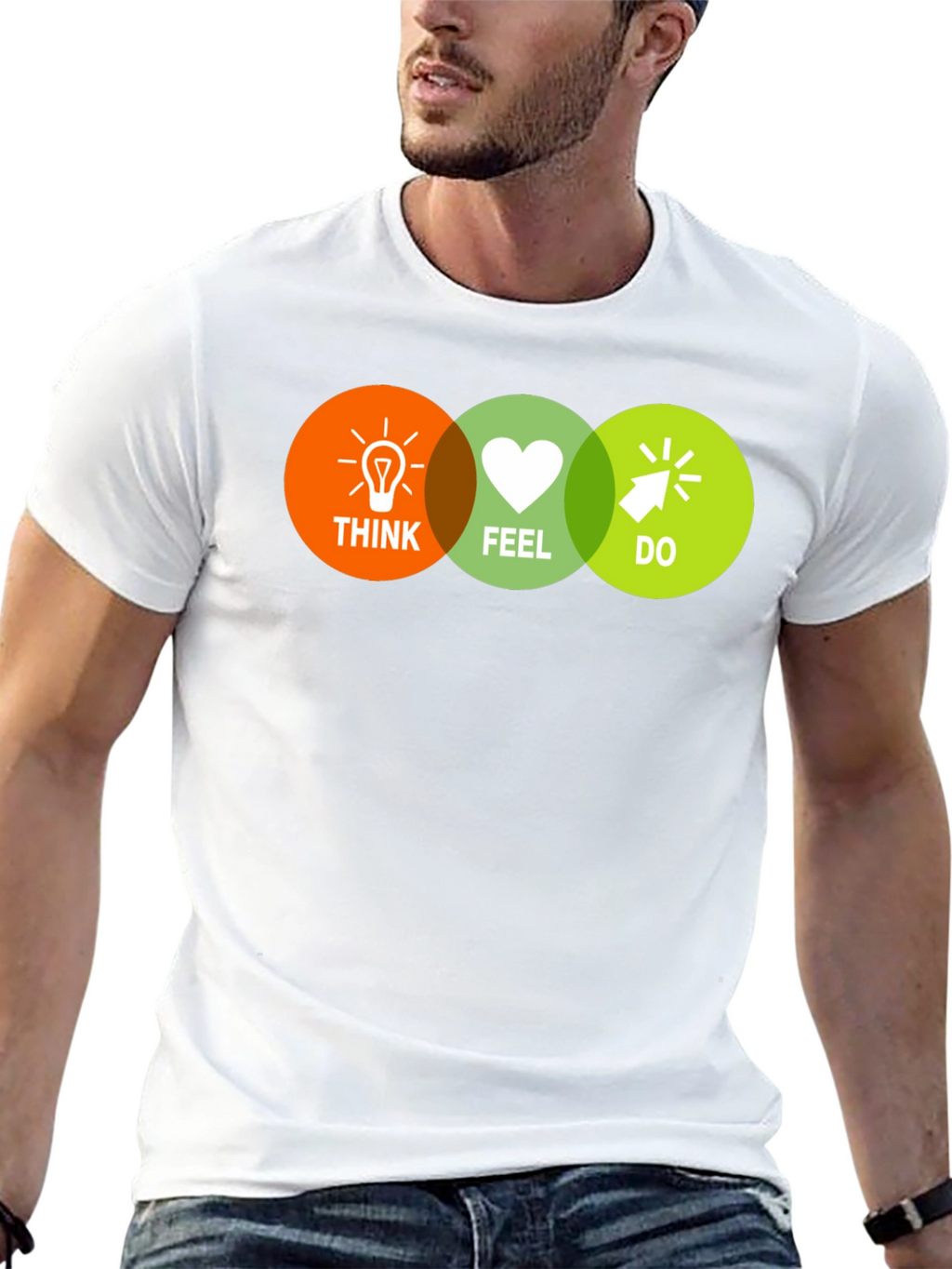 Think Feel Do T-Shirt - Motivational Graphic Tee