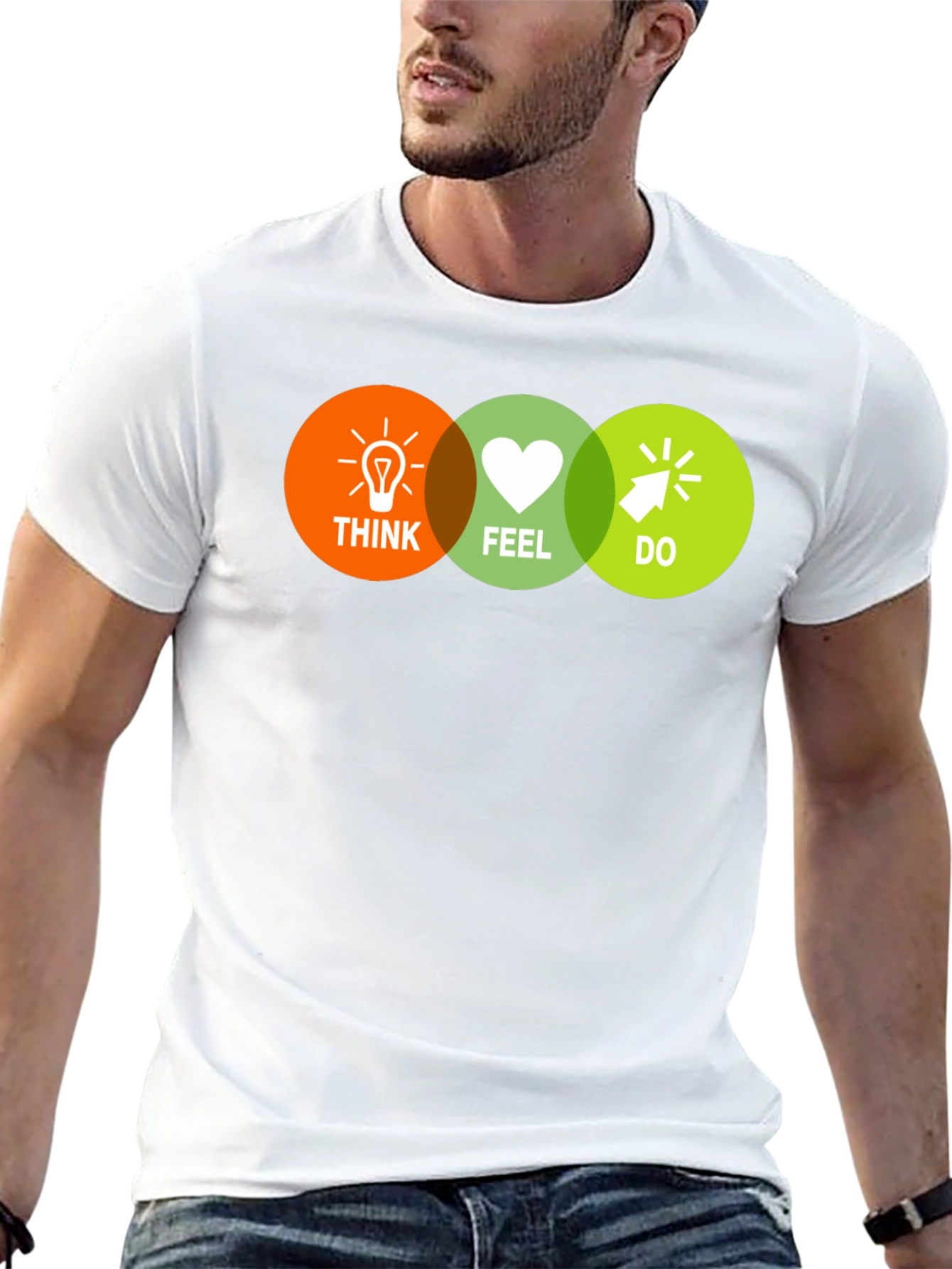 Think Feel Do T-Shirt - Motivational Graphic Tee