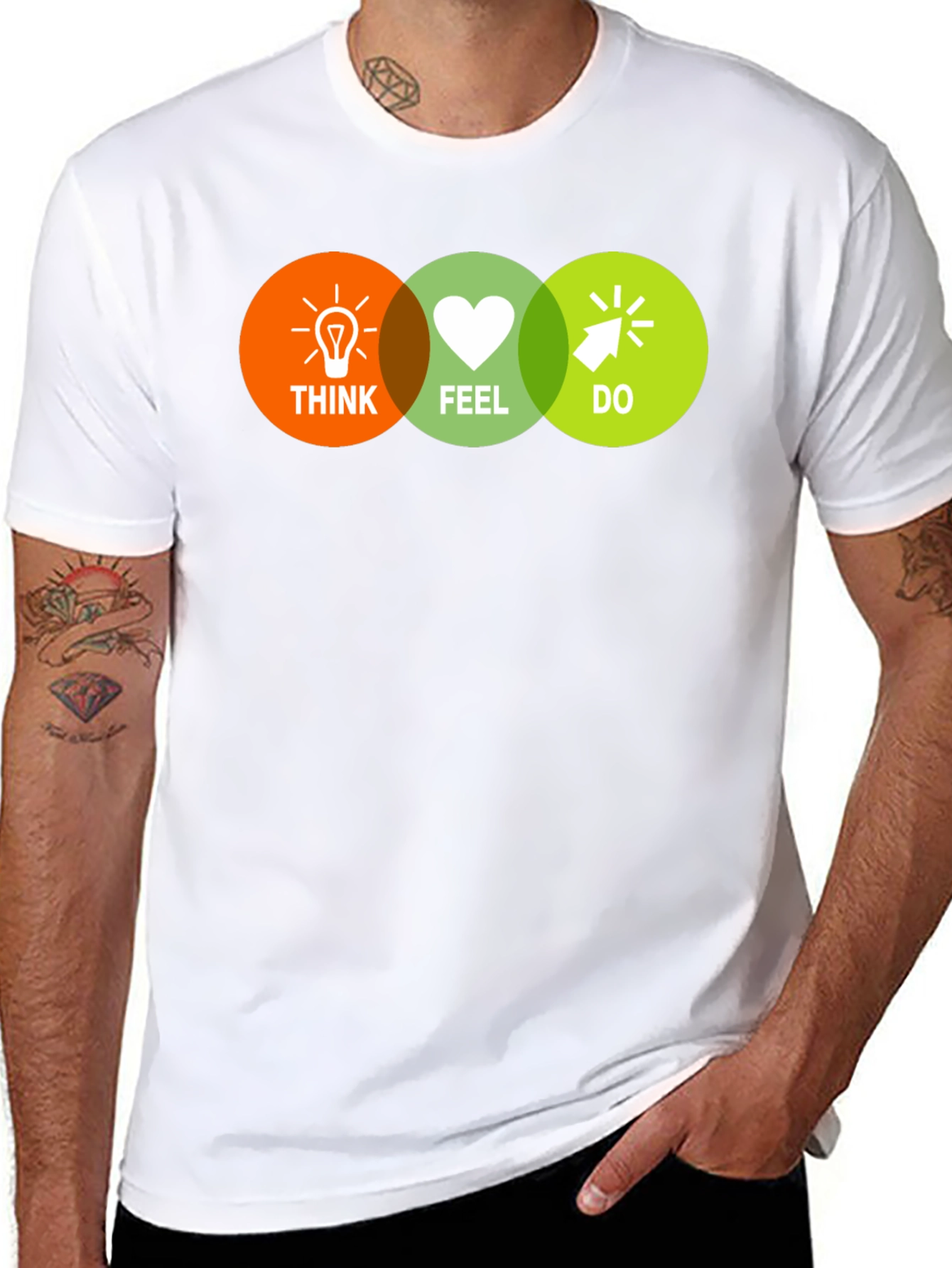 Think Feel Do T-Shirt - Motivational Graphic Tee