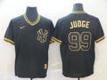 Men's New York Yankees Aaron Judge #99 Black Authentic Game Jerseys