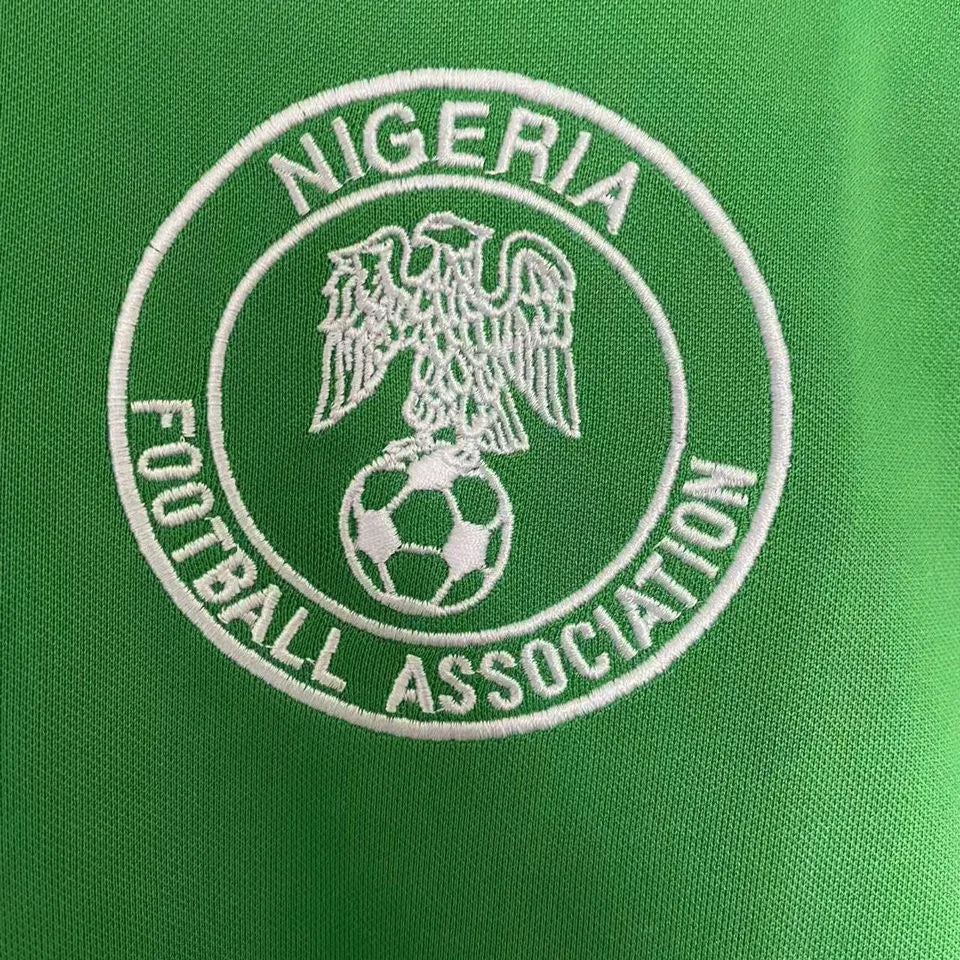 1994 Nigeria Home Green Retro Soccer Jersey Detail 3