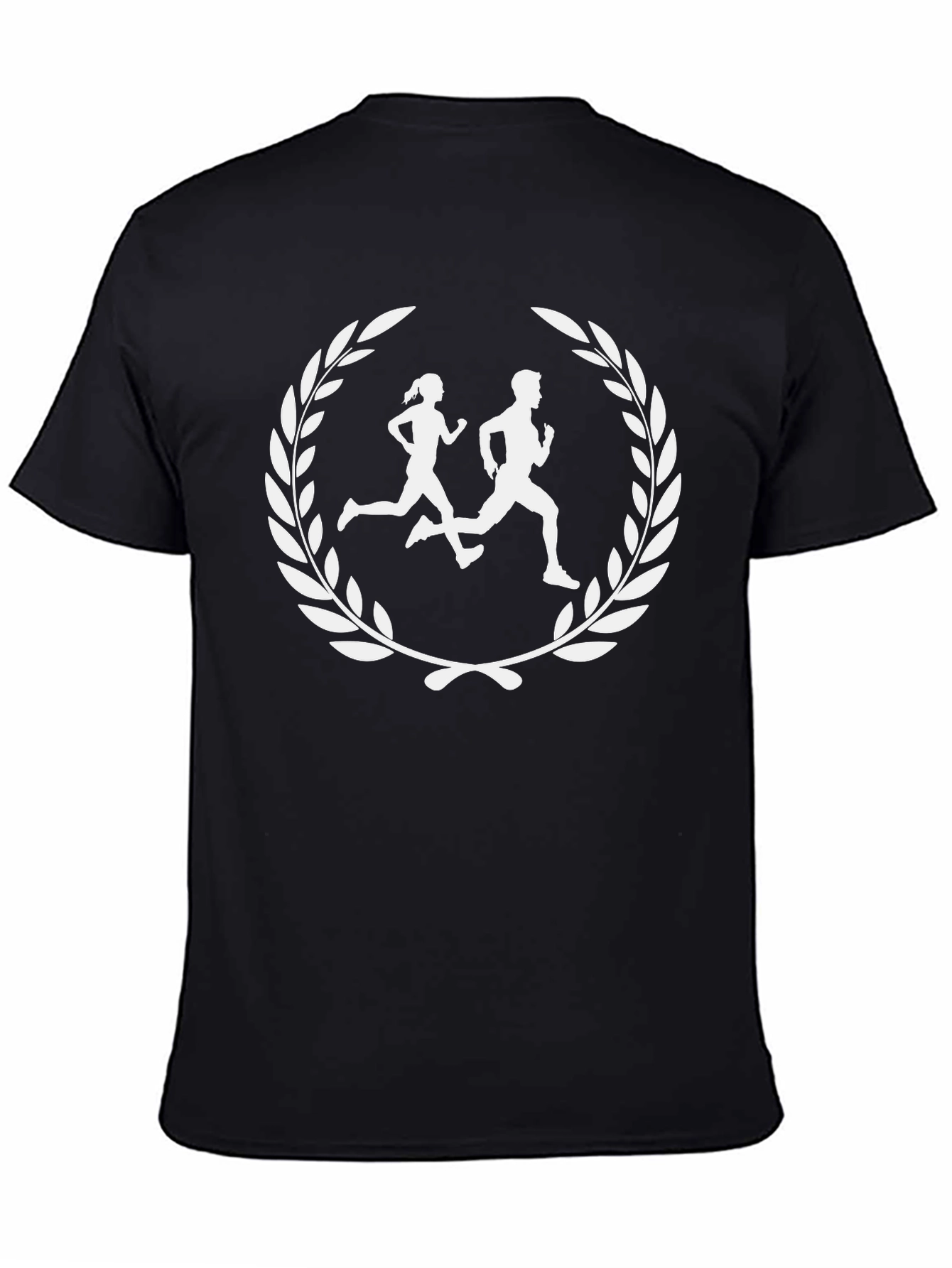 Runner Laurel Wreath Graphic Tee - Athletic Style