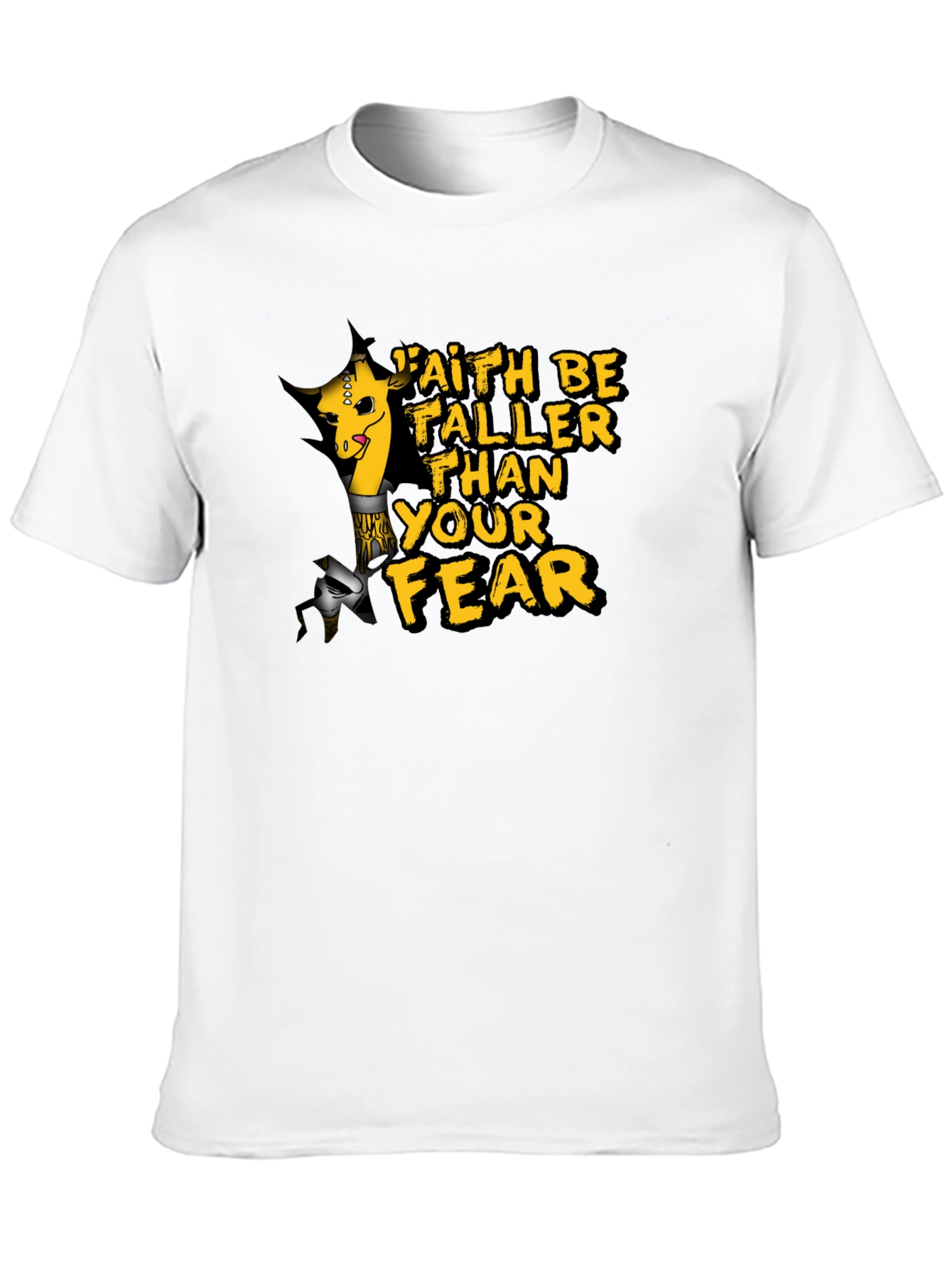 Faith Giraffe T-Shirt - Be Taller Than Your Fear