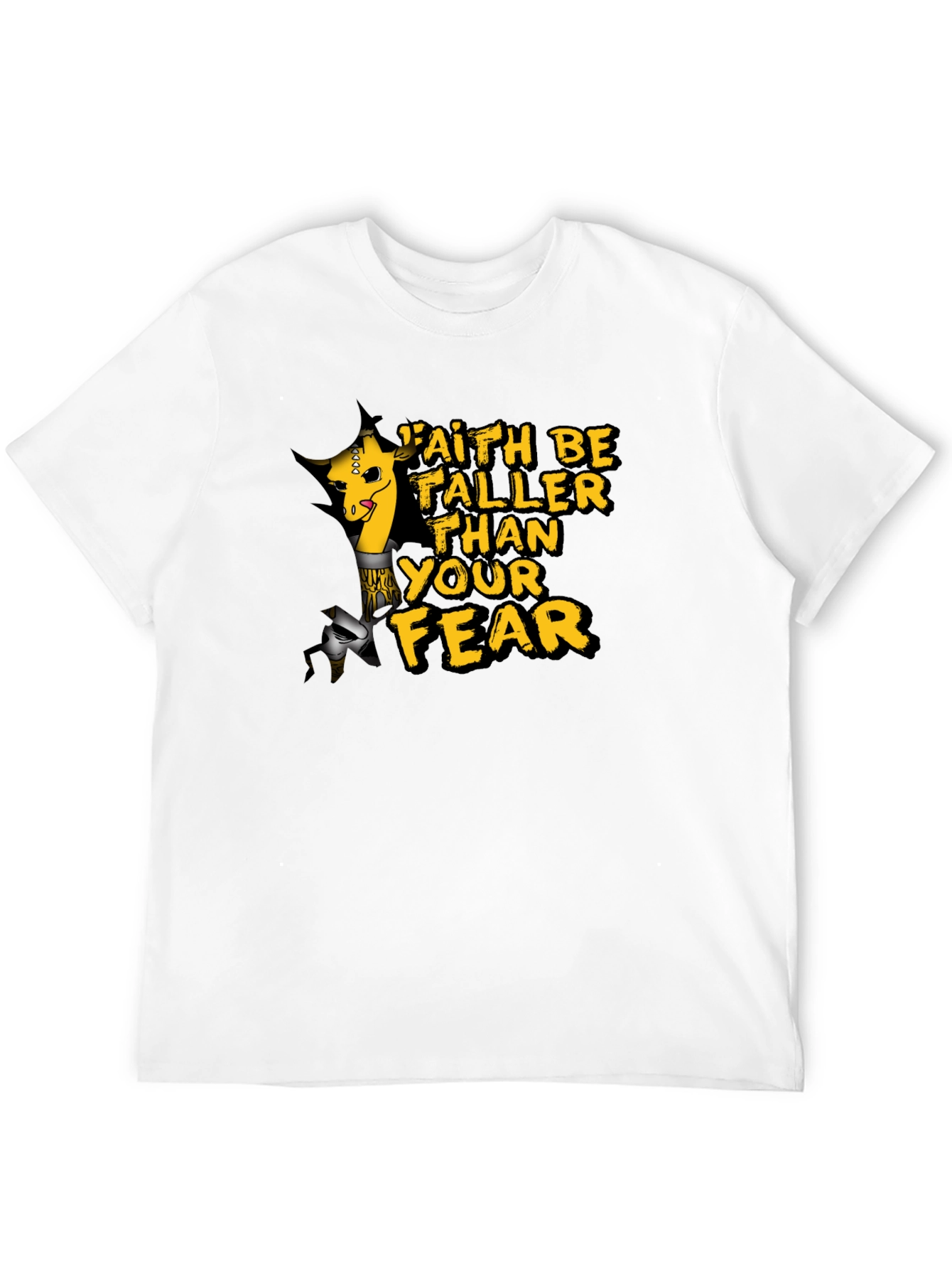 Faith Giraffe T-Shirt - Be Taller Than Your Fear