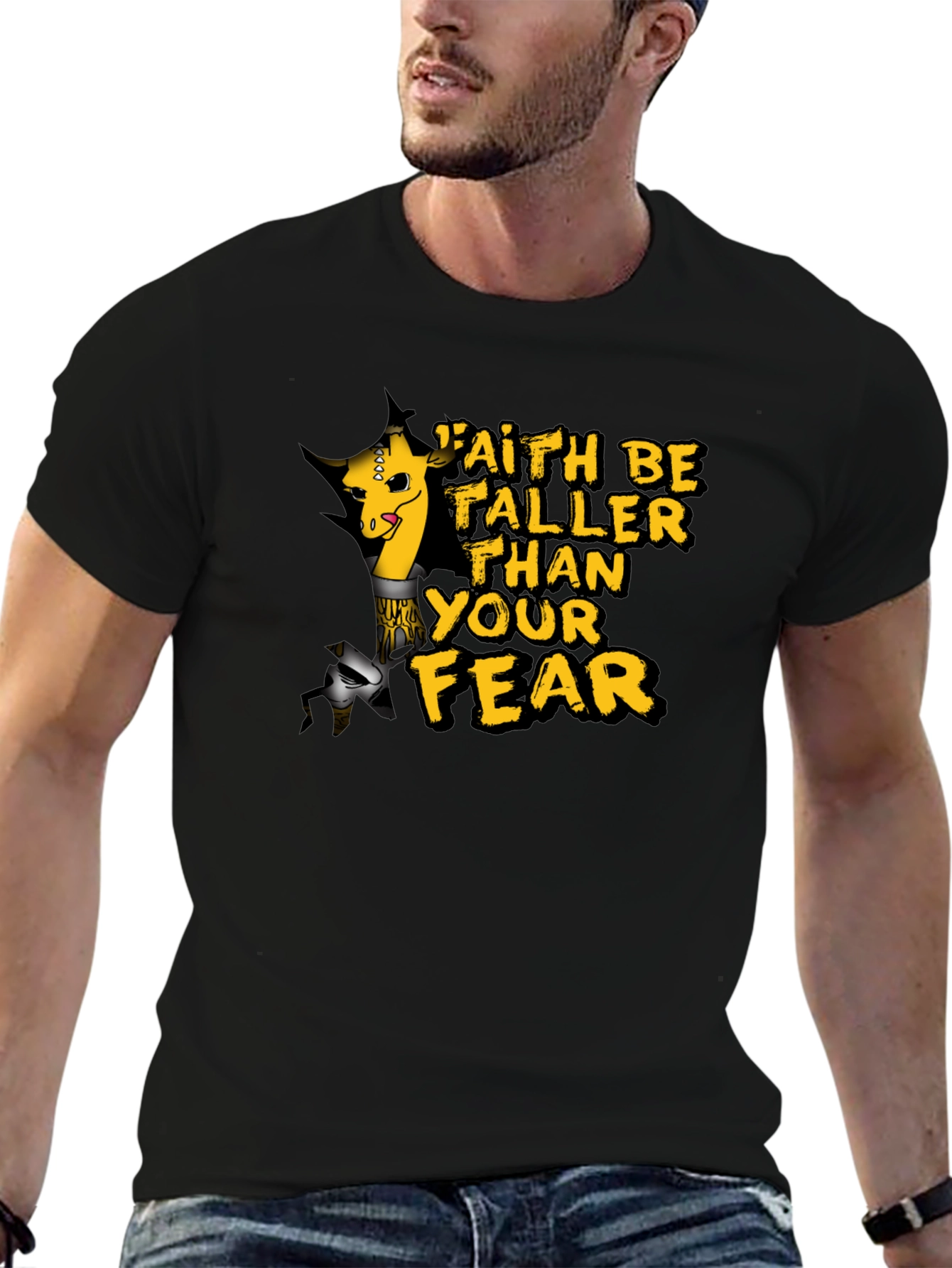 Faith Giraffe T-Shirt - Be Taller Than Your Fear