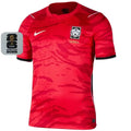 2026/27 South Korea Home Red Fans Soccer Jersey (Have Right Patch 有右臂章 白底黑字） Front