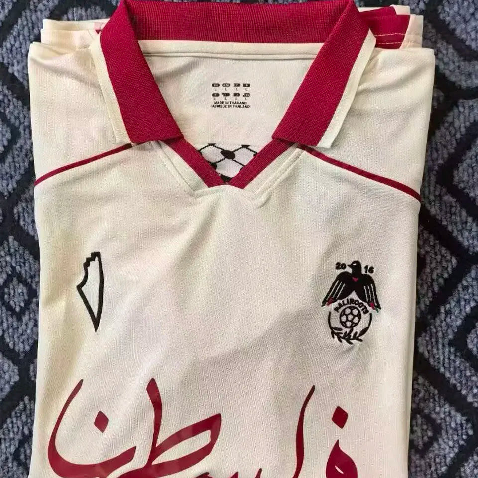 2025/26 Palestine Middel #17 Home Fans Soccer Jersey Detail 1