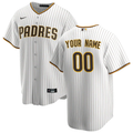 Men's San Diego Padres White Home Replica Custom Jerseys