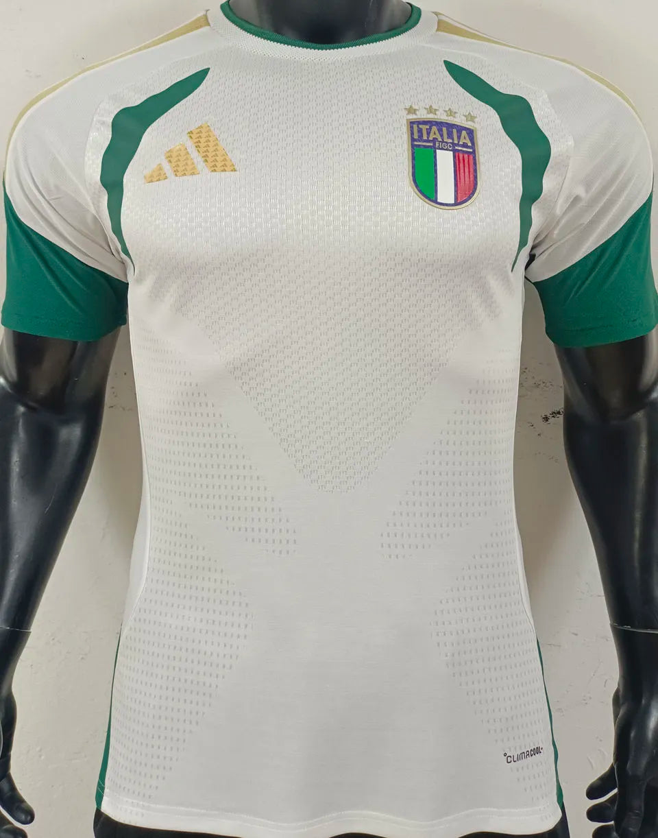 2026/27 Italy White Retro Style Soccer Jersey Detail 2