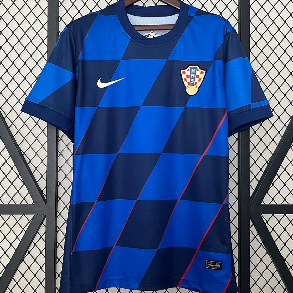 2024/25 Croatia 1:1 Quality Away Fans Soccer Jersey Detail 1