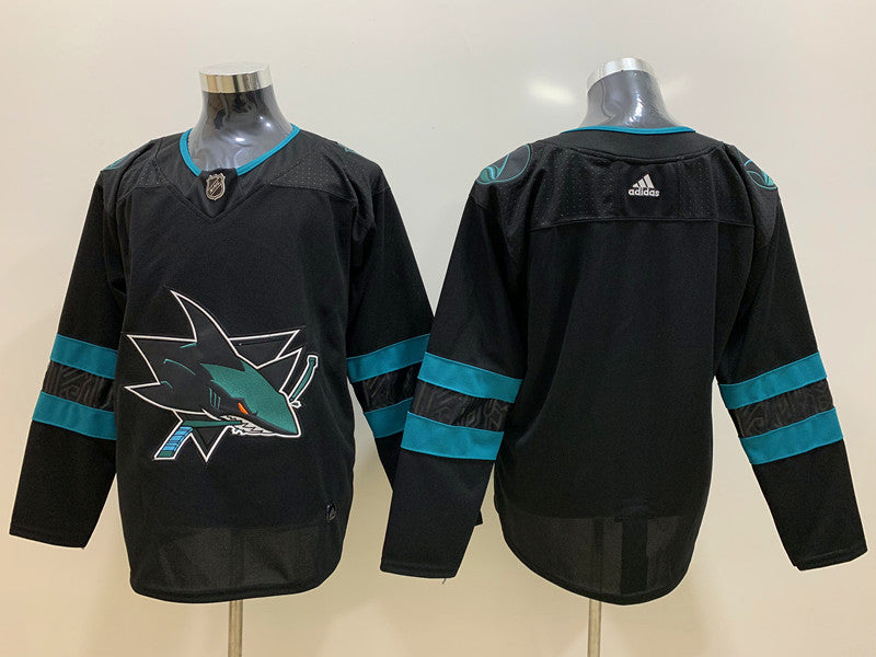 Men's San Jose Sharks Black Blank Jerseys