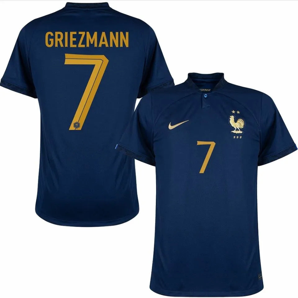 GRIEZMANN #7 France 1:1 Quality Home Fans Jersey 2022/23 ★★ Front