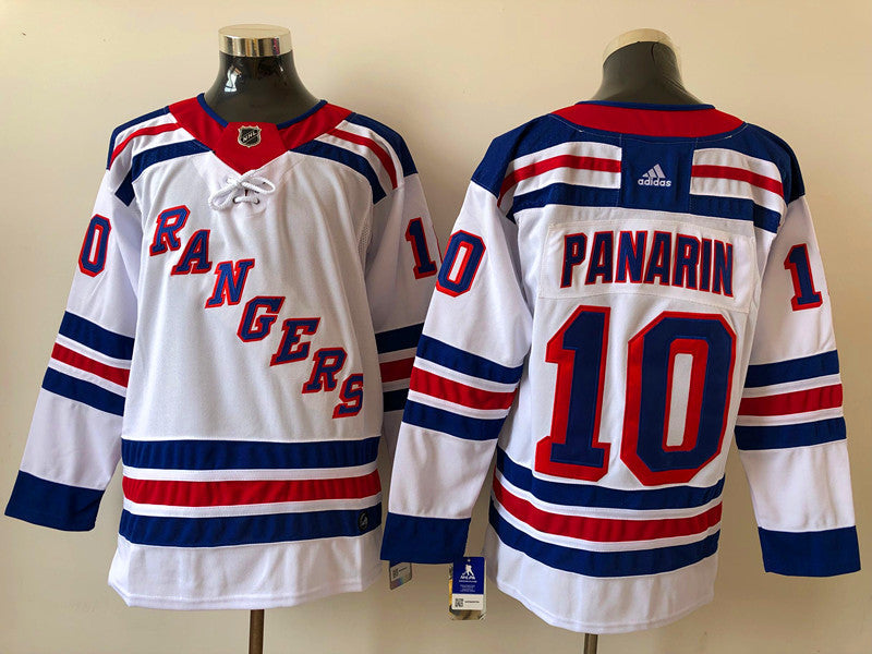 Men's New York Rangers Artemi Panarin #10 White Player Game Jerseys