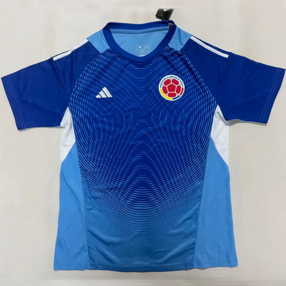 2026/27 Colombia Blue Goalkeeper Fans Soccer Jersey Front