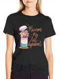 Macaron Antidepressant Graphic T-Shirt