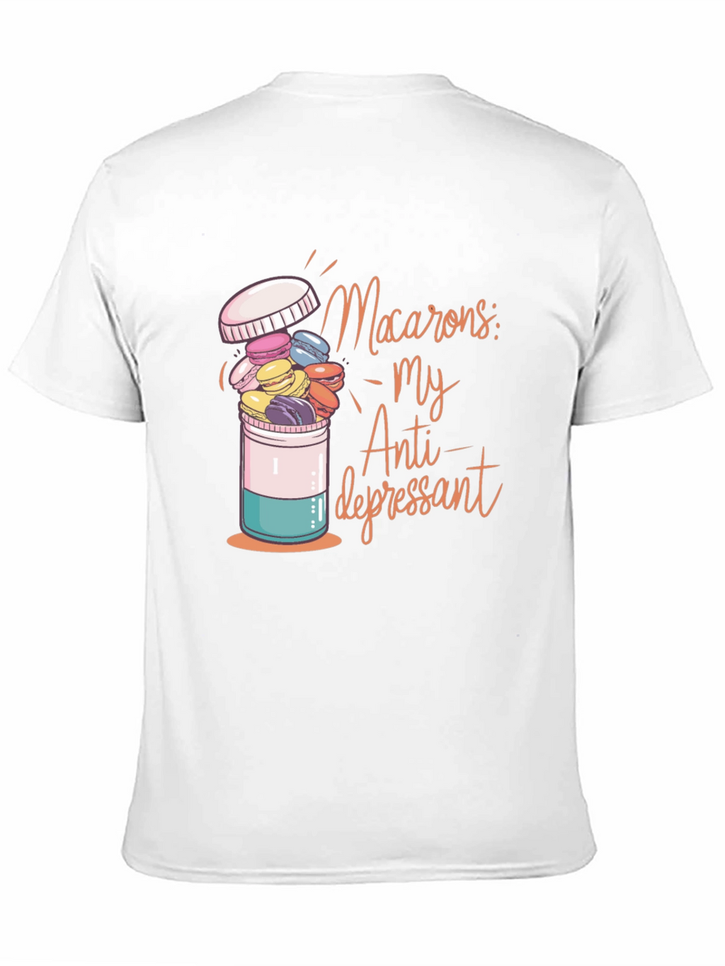 Macaron Antidepressant Graphic T-Shirt