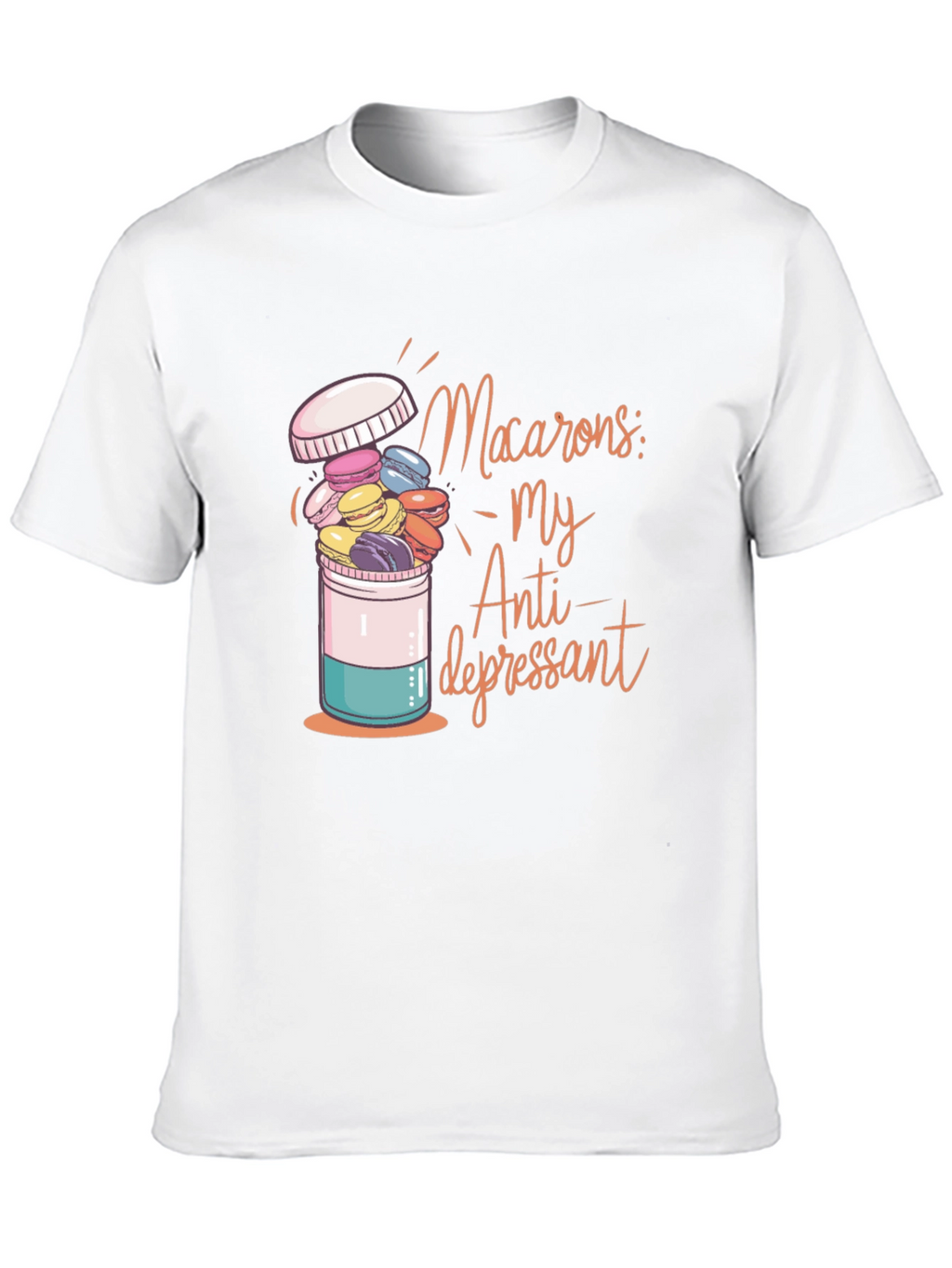 Macaron Antidepressant Graphic T-Shirt