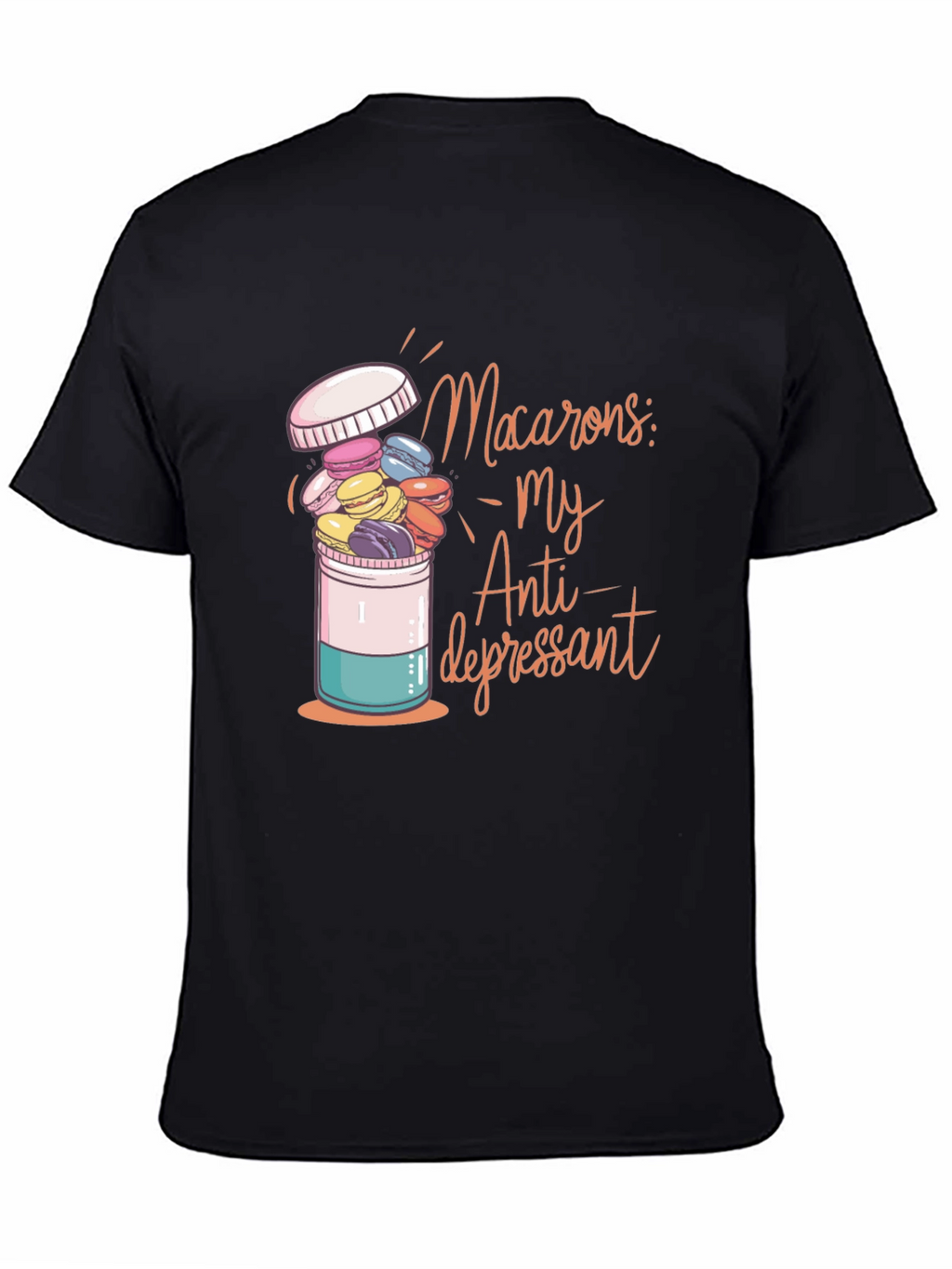 Macaron Antidepressant Graphic T-Shirt
