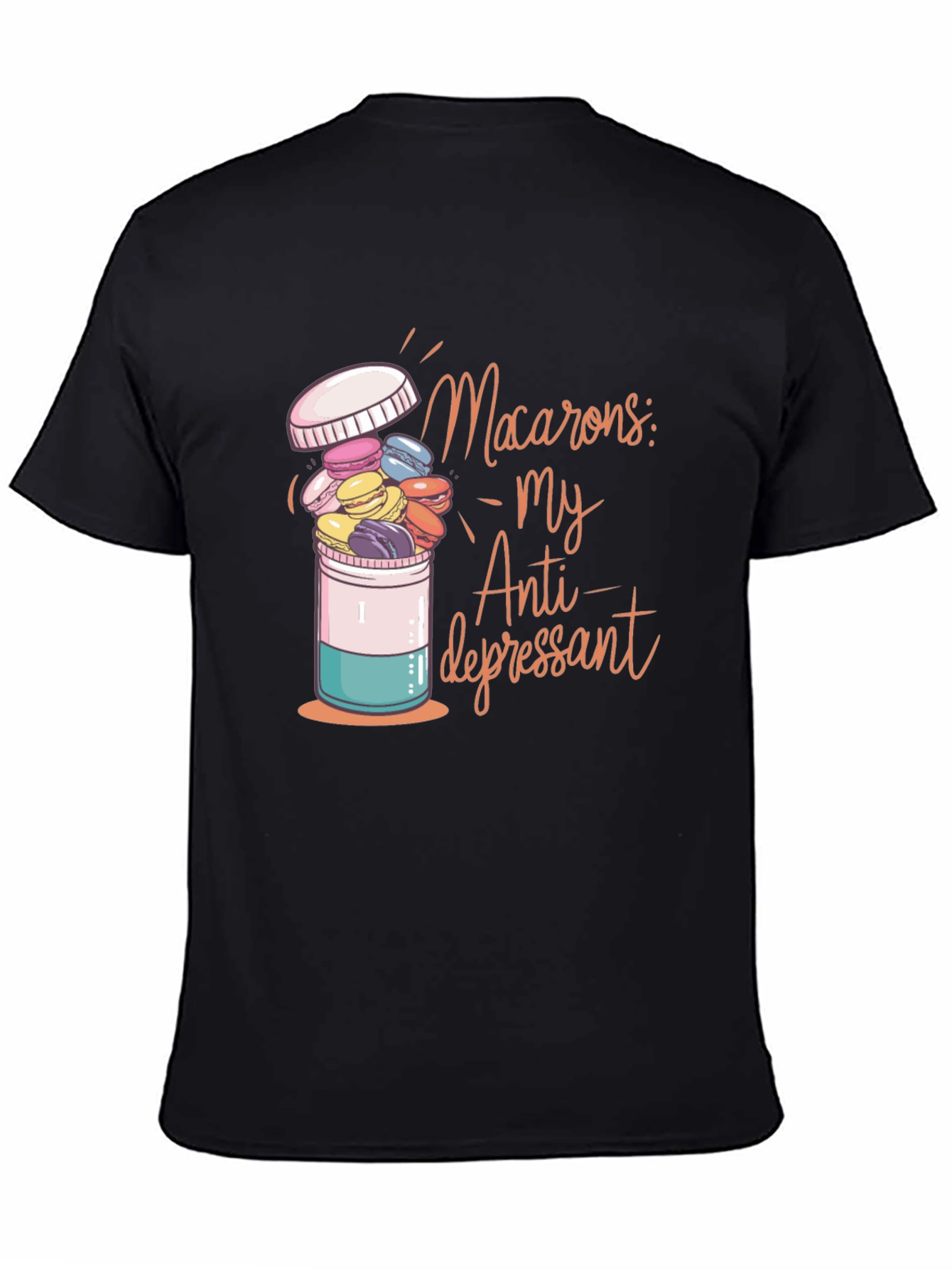 Macaron Antidepressant Graphic T-Shirt
