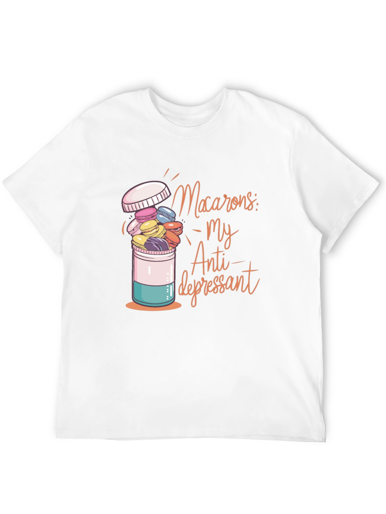 Macaron Antidepressant Graphic T-Shirt