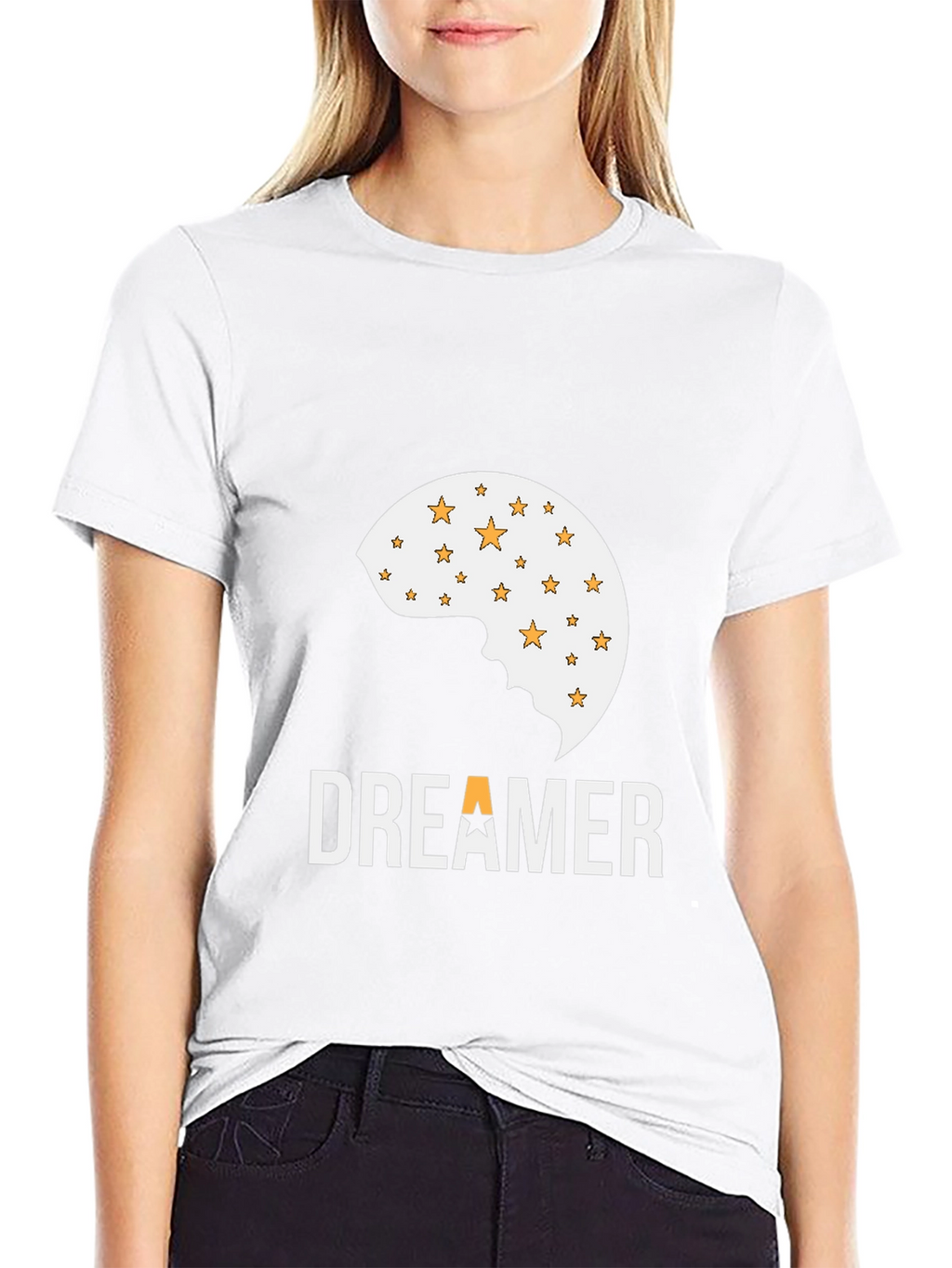 Dreamer T-Shirt - Moon & Stars Graphic Tee