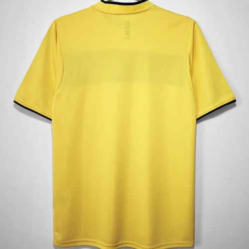2002 Scotland Away Yellow Retro Soccer Jersey Back