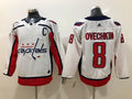 Men's Washington Capitals Alex Ovechkin #8 White Home Breakaway Player Jerseys