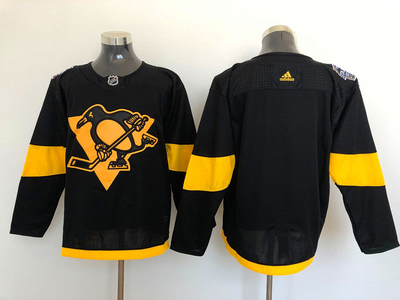 Men's Pittsburgh Penguins Black Blank Player Jerseys