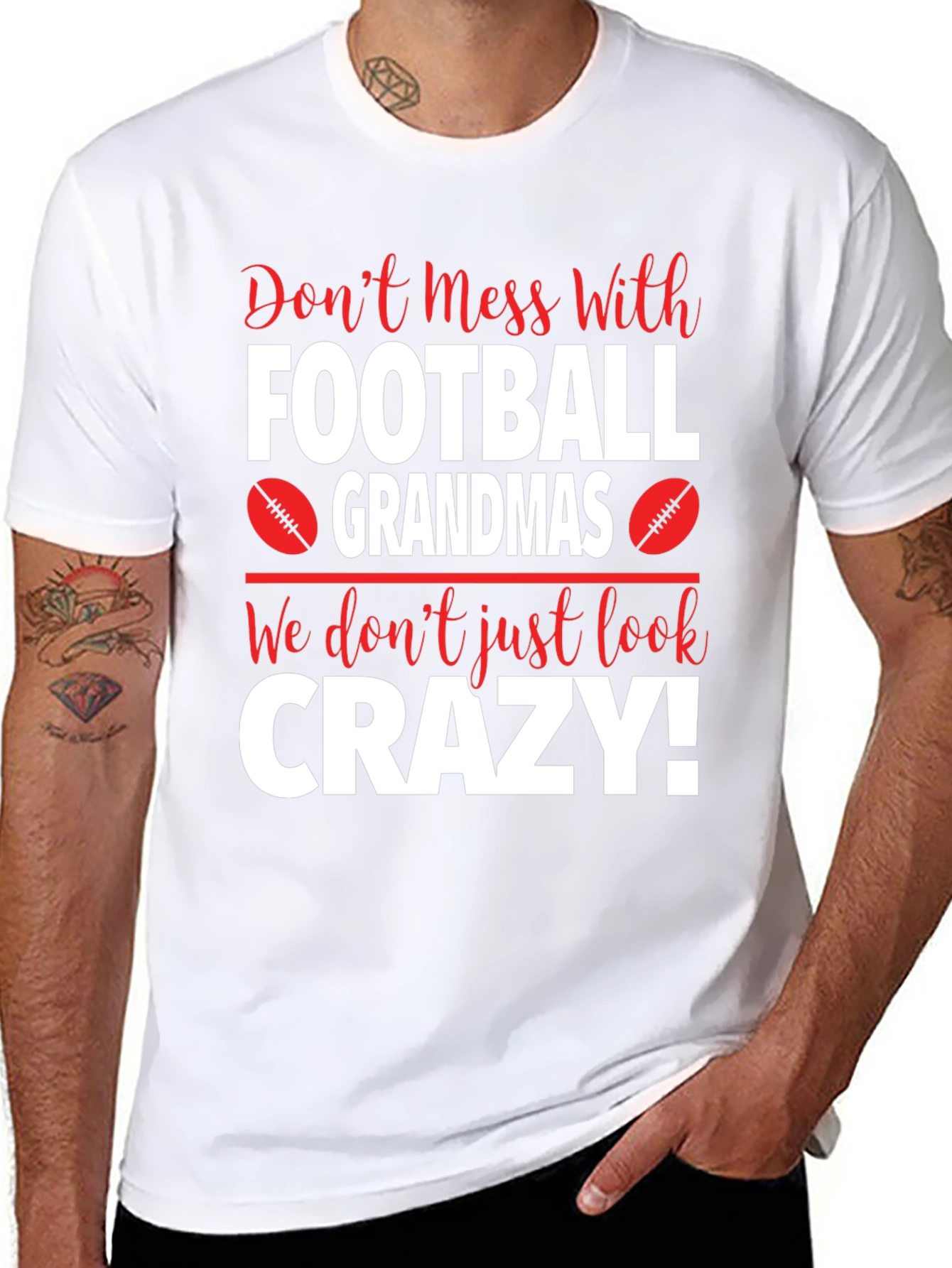 Football Grandmas Crazy T-Shirt