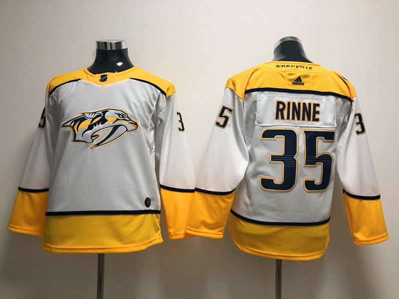 Men's Nashville Predators Pekka Rinne #35 White Breakaway Jerseys