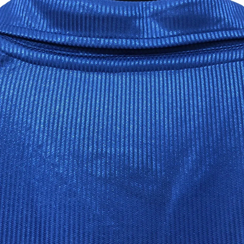 1998 Italy Home Blue Retro Soccer Jersey Detail 2