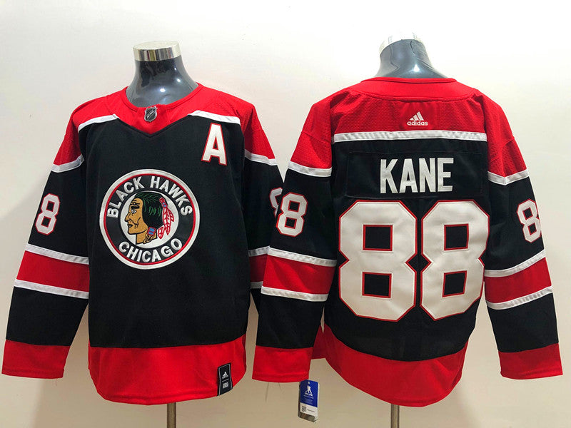 Men's Chicago Blackhawks Patrick Kane #88 Black Breakaway Jerseys