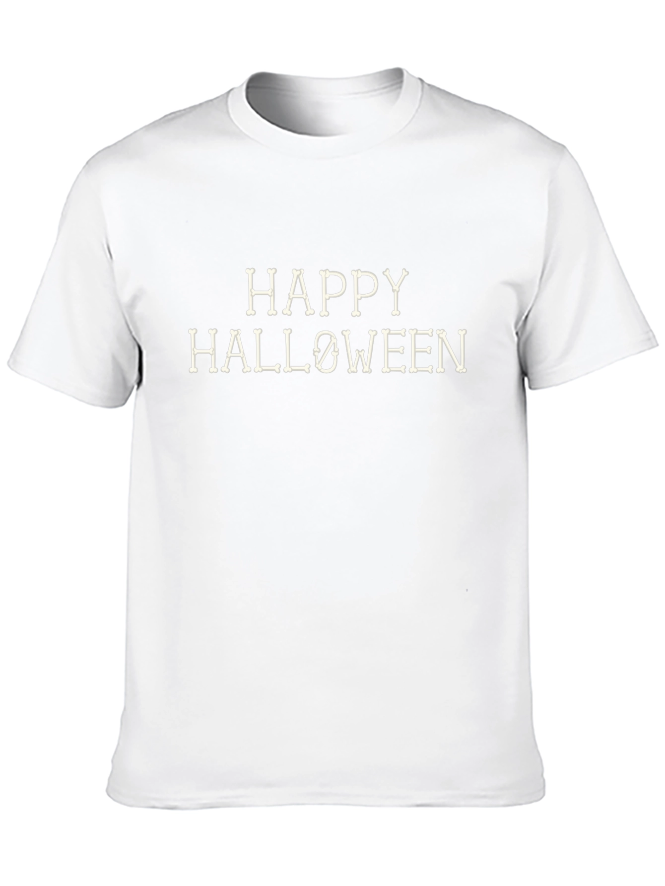 Happy Halloween Bone Lettering T-Shirt