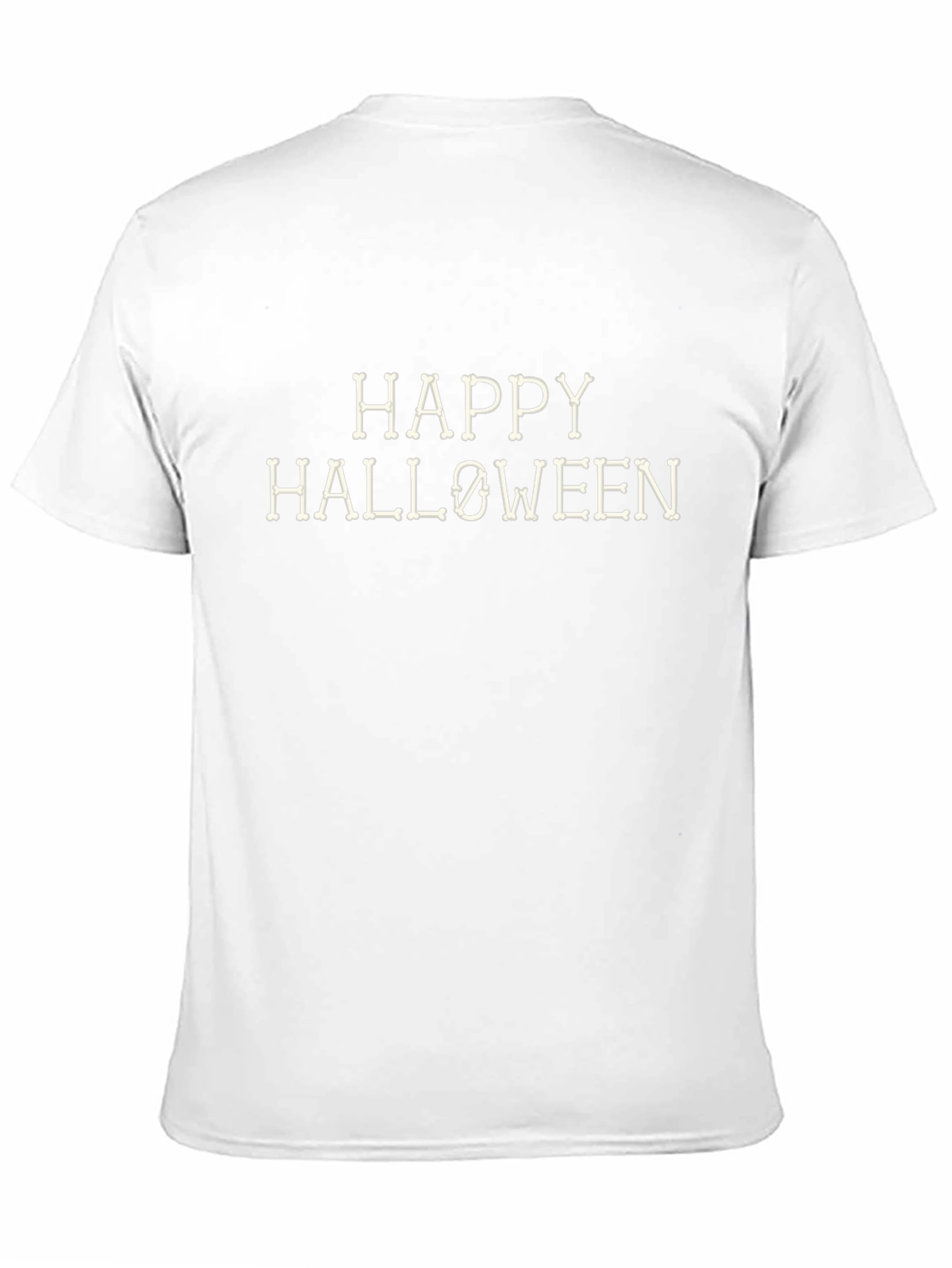 Happy Halloween Bone Lettering T-Shirt
