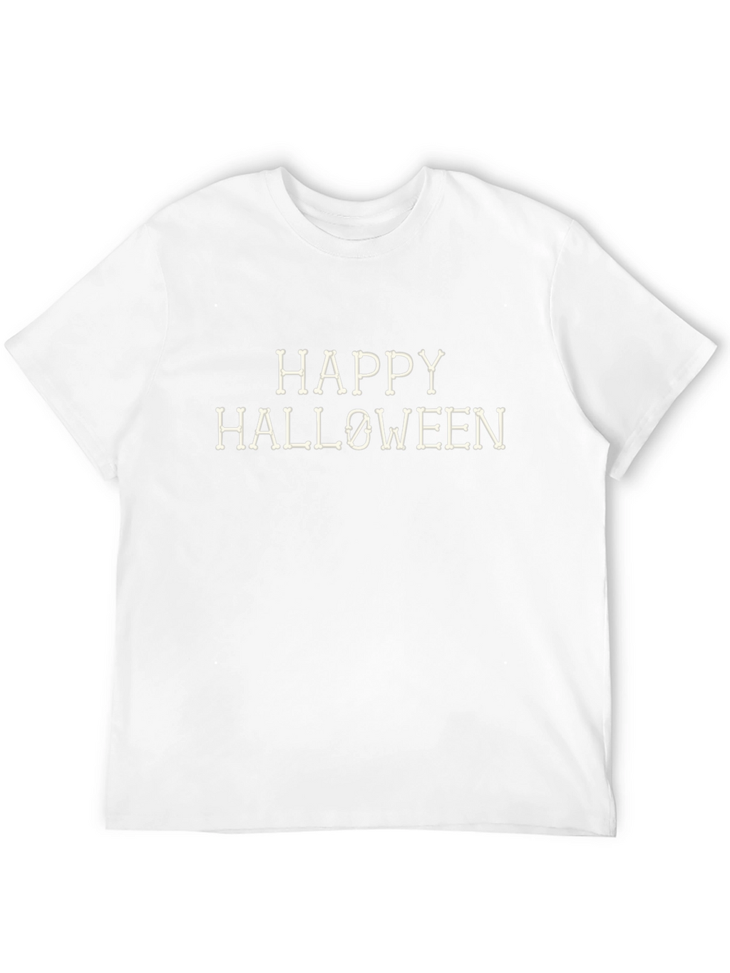 Happy Halloween Bone Lettering T-Shirt