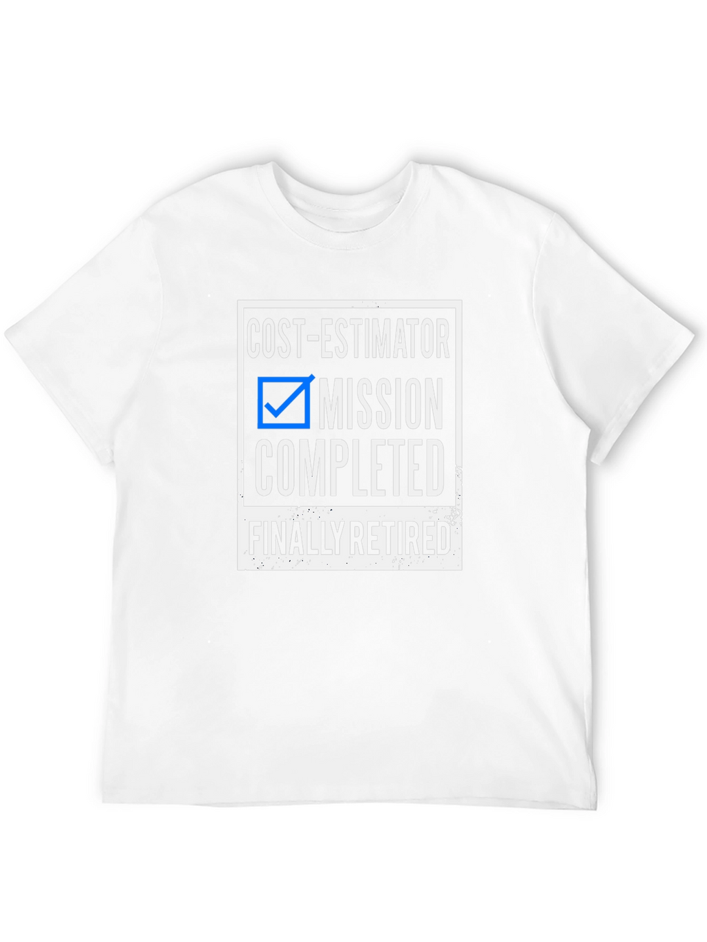 Cost-Estimator Mission Completed Retired Black T-Shirt