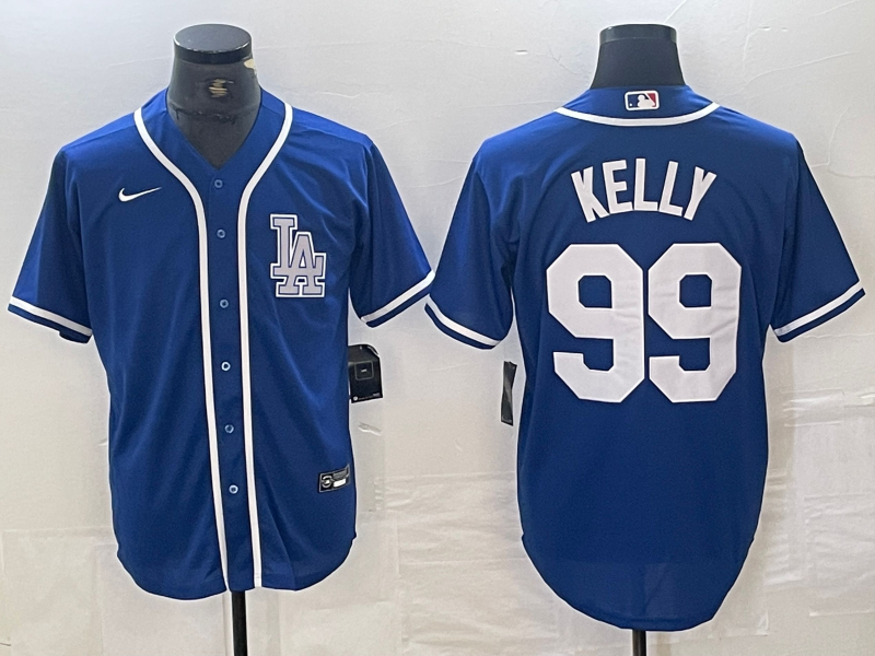 Men's Los Angeles Dodgers Joe Kelly #99 Blue Limited Player Jerseys