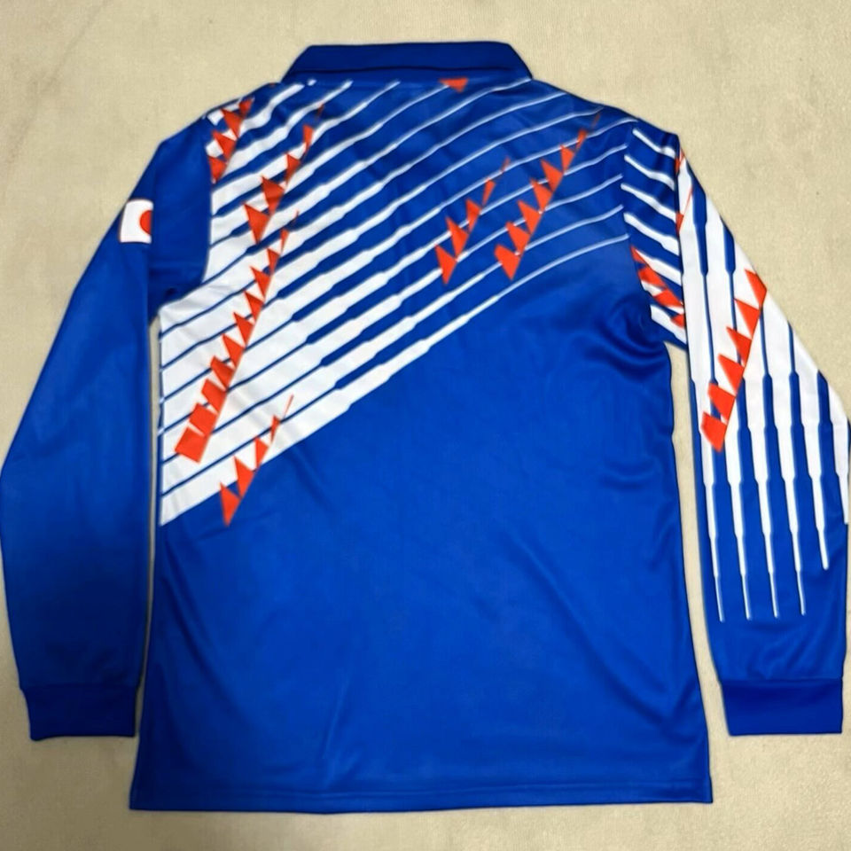 1993 Japan Home Blue Retro Long Sleeve Soccer Jersey Item NO.: 2153826 Back