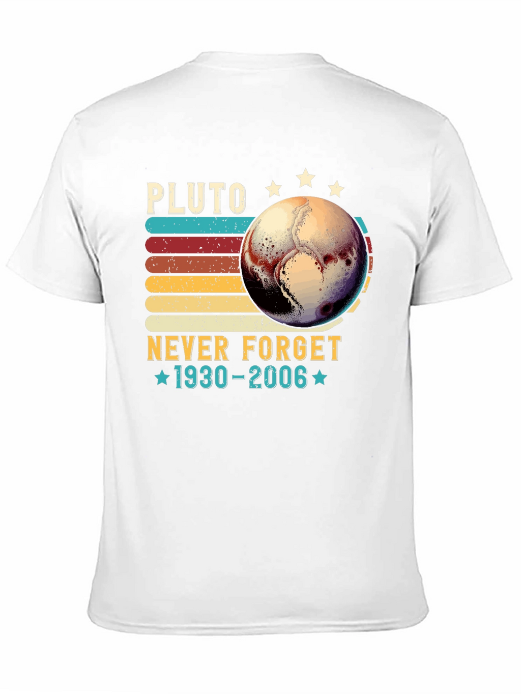 Pluto Never Forget T-Shirt - Retro Design