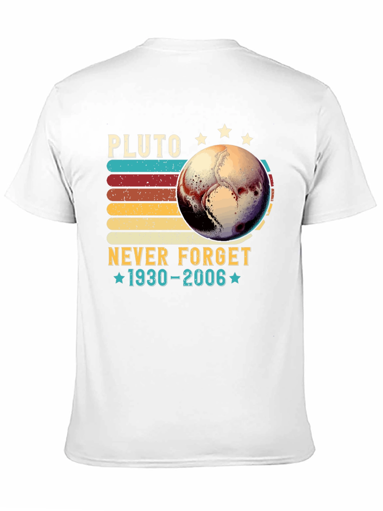 Pluto Never Forget T-Shirt - Retro Design