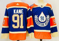 Men's Edmonton Oilers Evander Kane #91 Blue Game Jerseys