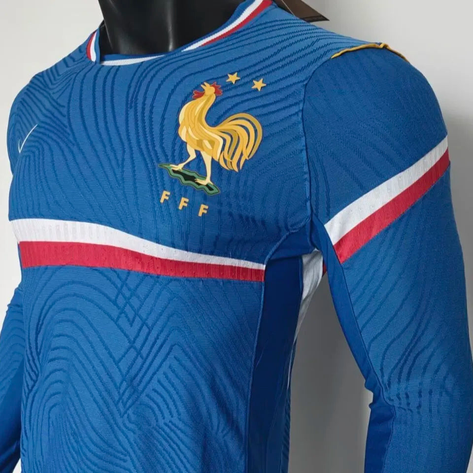 2026/27 France Special Edition Player Version Long Sleeve Soccer Jersey Detail 3