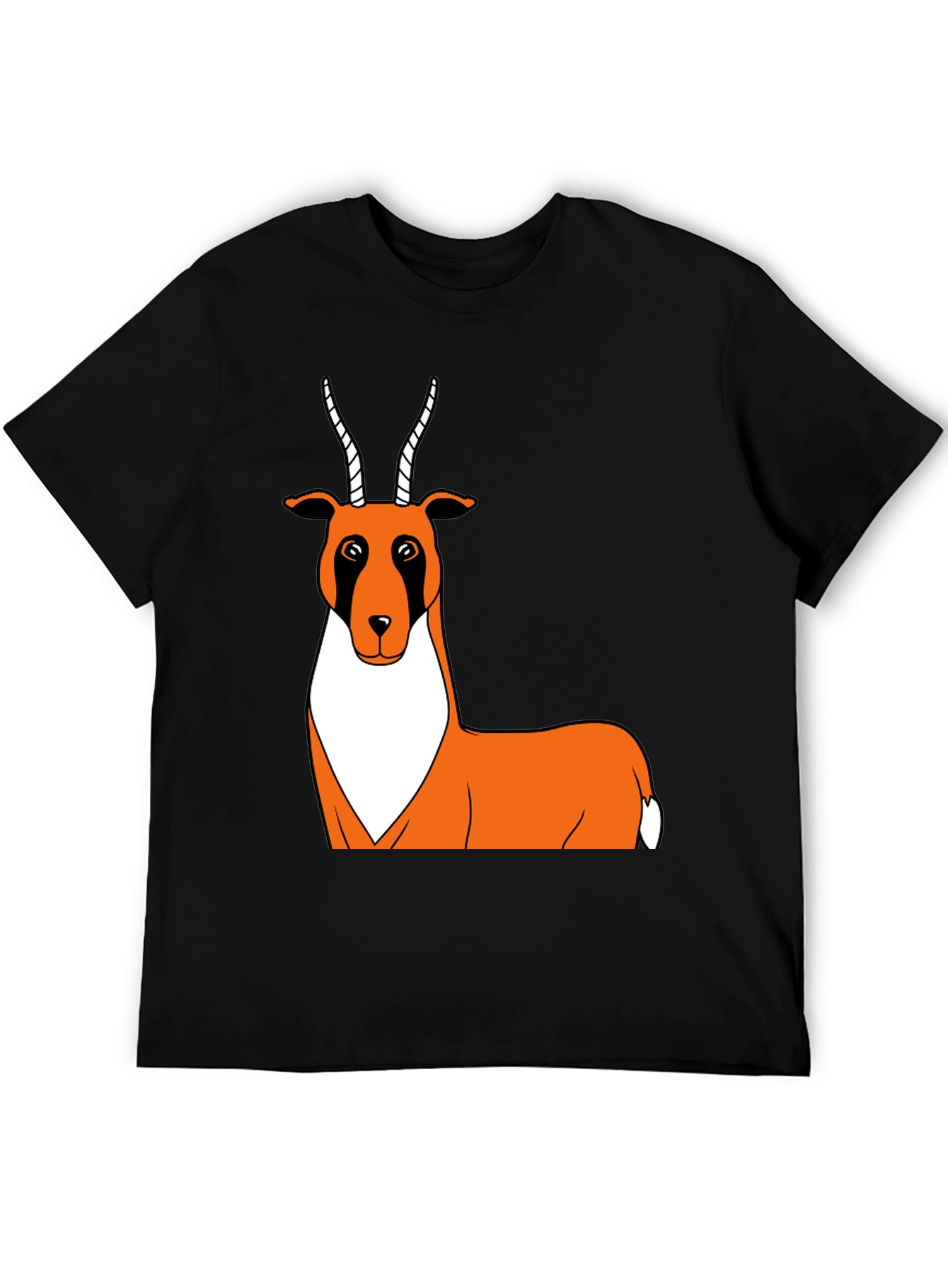 Cartoon Antelope Graphic T-Shirt - Unisex