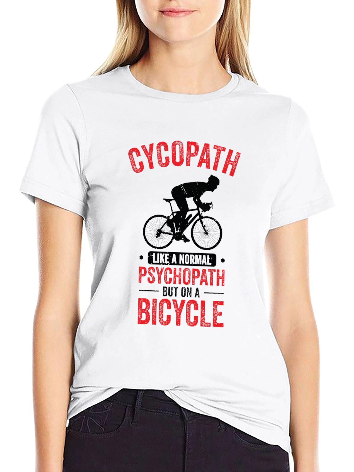 Cycopath Bicycle Graphic Tee - Black
