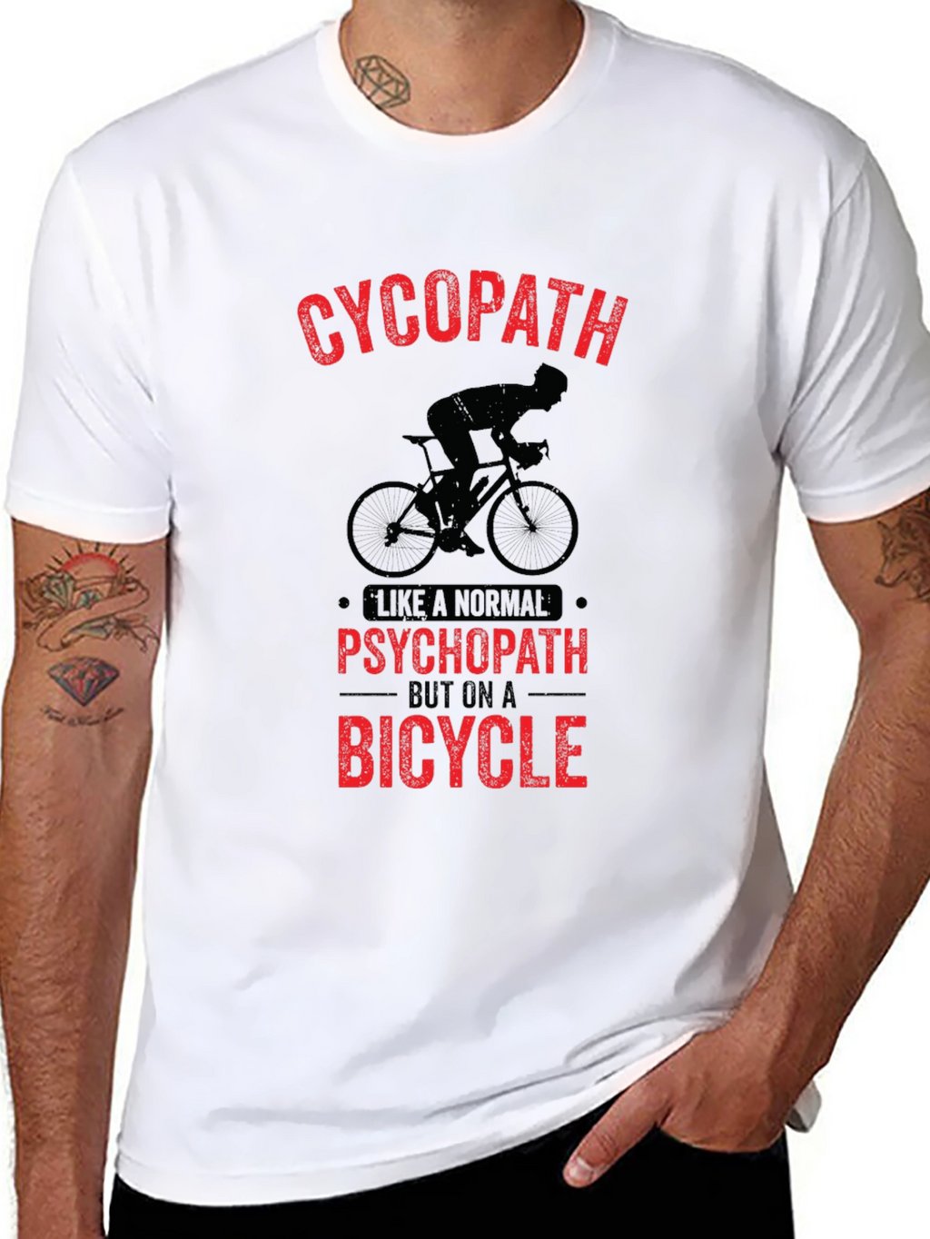 Cycopath Bicycle Graphic Tee - Black