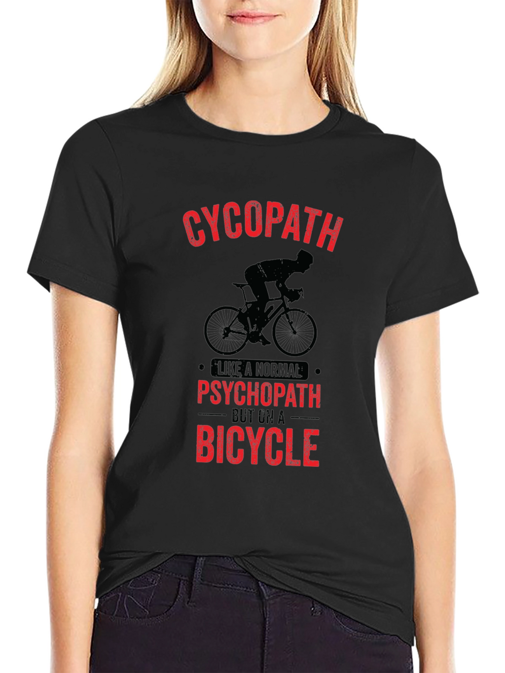Cycopath Bicycle Graphic Tee - Black