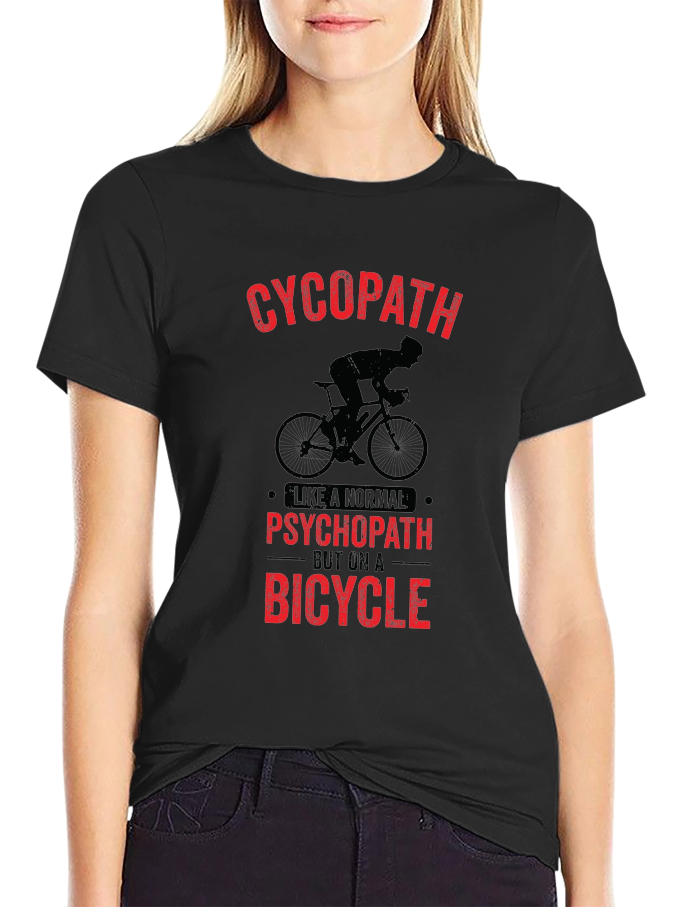 Cycopath Bicycle Graphic Tee - Black