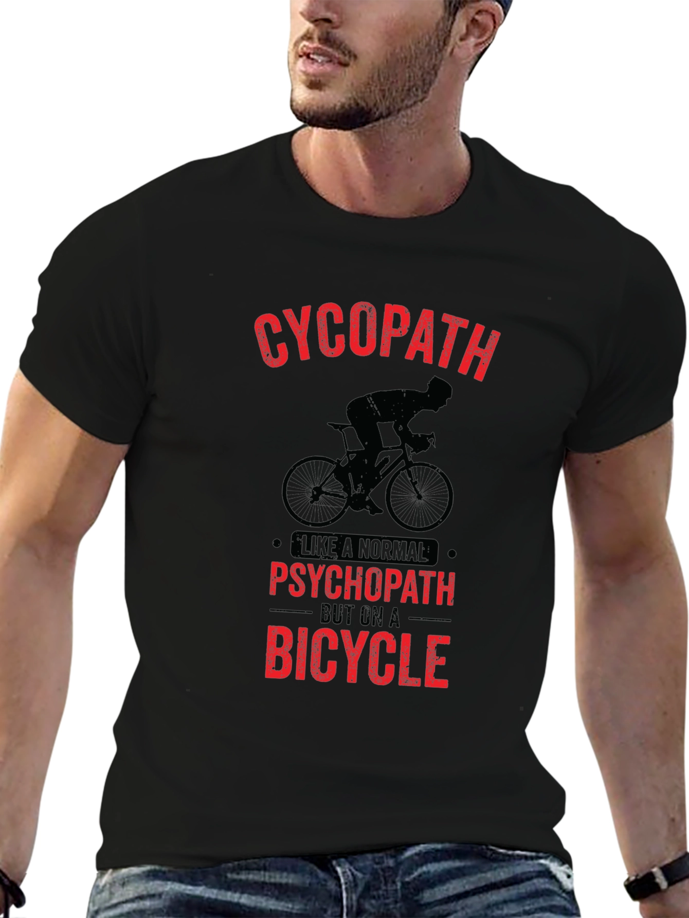 Cycopath Bicycle Graphic Tee - Black